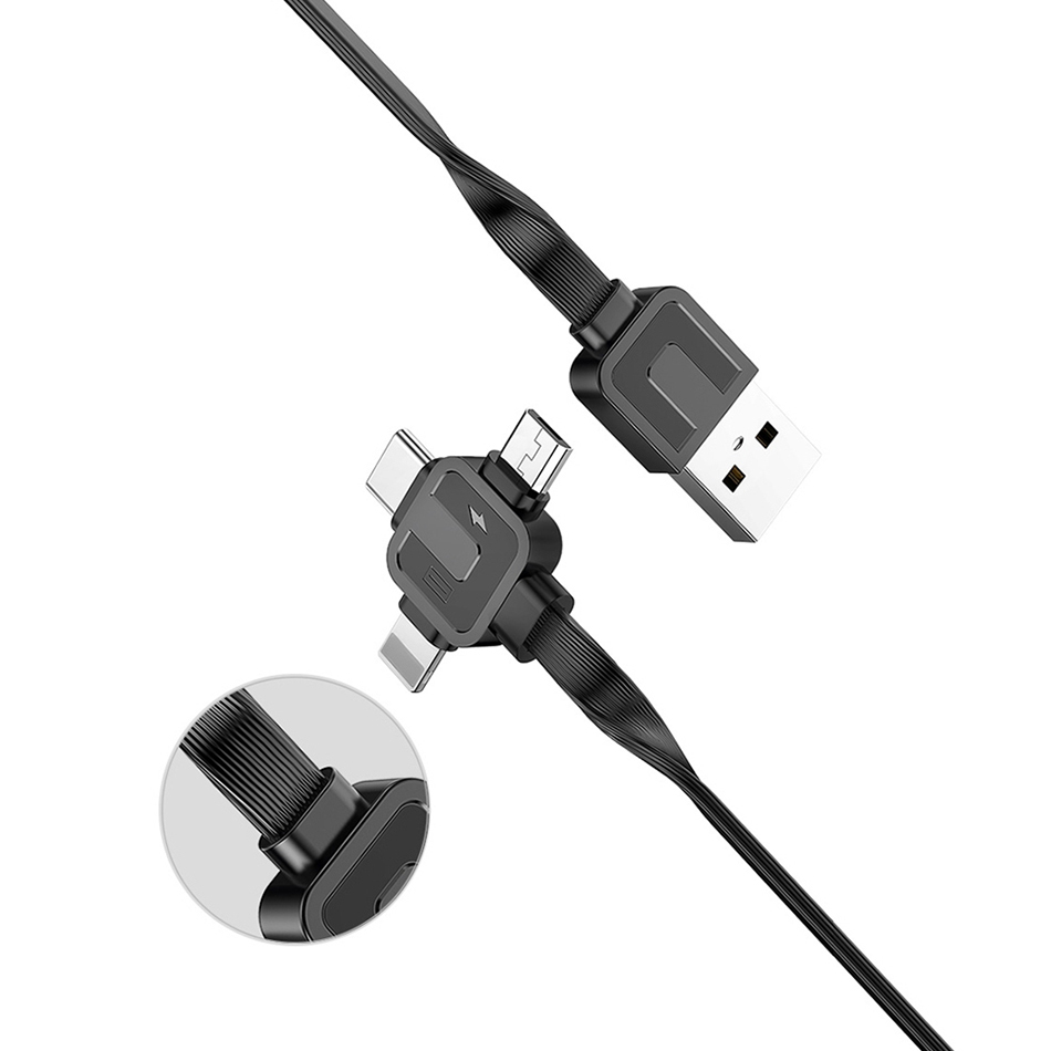 Baseus Retractable TypeC / Lightning / Micro USB Charging Cable